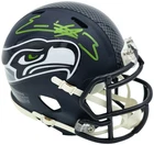 Nick Emmanwori Signed Seattle Seahawks Blue Speed Mini Helmet Beckett Witness
