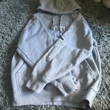 Pro Club Unisex Adult L/S Pullover Heavyweight Fleece Hoodie CL8 Gray Medium NWT