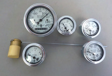 Stewart Warner 5-white Gauge Set Open Box - Free Shipping Stewart Warner 5-white Gauge Set Open Box - Free Shipping