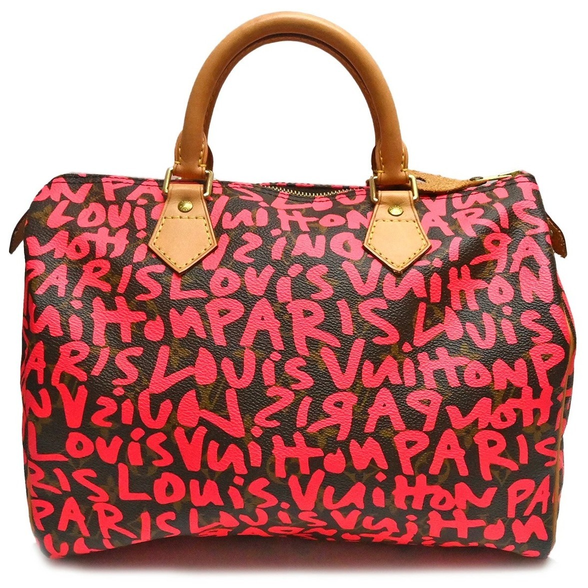 Louis Vuitton x Sprouse Monogram Graffiti Speedy 30 Fuchsia