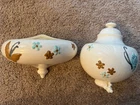 Hull Pottery Butterfly Floral 2 Piece Wall Pocket Planter Set 1950s - B25 & B24
