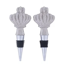 DII Kitchen Wine & Bottle Stopper, 2x4", Crown