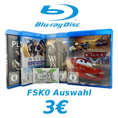   3  Auswahl FSK0 Blu-Ray Filme Kinder Familie Disney Action Doku Deutsch  