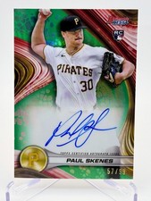 2024 Bowman’s Best Paul Skenes RC Best Of 2024 Green Refractor Auto /99