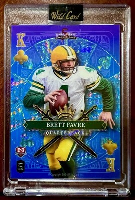 2024 Wild Card King Of Spades- 1 Card back To back Brett Favre & Dan Marino 1/1