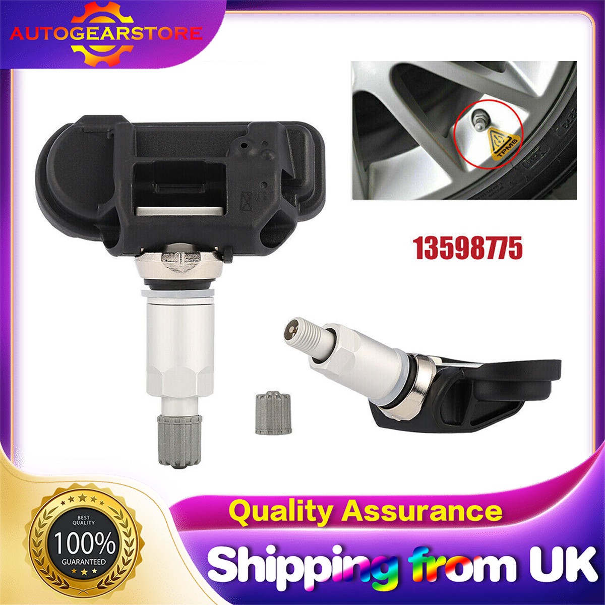 TPMS Sensore Pressione Pneumatici per Vauxhall Opel Insignia A Astra J Zafira...