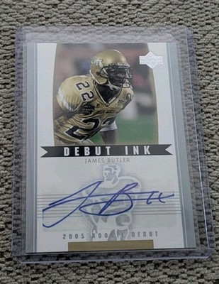 2005 JAMES BUTLER UPPER DECK RC DEBUT AUTO #DI-JB (GEORGIA TECH)