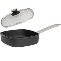 Skk Guss Schmorpfanne 26X26 Cm Induktion Antihaft Eckig Edelstahlgriff & Deckel