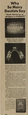 1965 Kleenite Denture Cleaner PRINT AD Fast Soak VTG 1960s Dentists Recommend