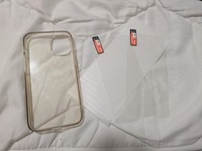 iPhone 12 mini Rubber Case With 2 Tempered Gl...