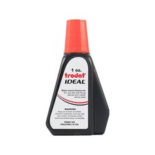 Red Ink Refill 1 oz Dropper Liquid Ink for Self Inking Stamps and Pads