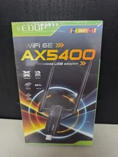 EDUP AX5400 WiFi 6E Tri-Band WiFi USB Adapter for PC – Brand New Sealed!