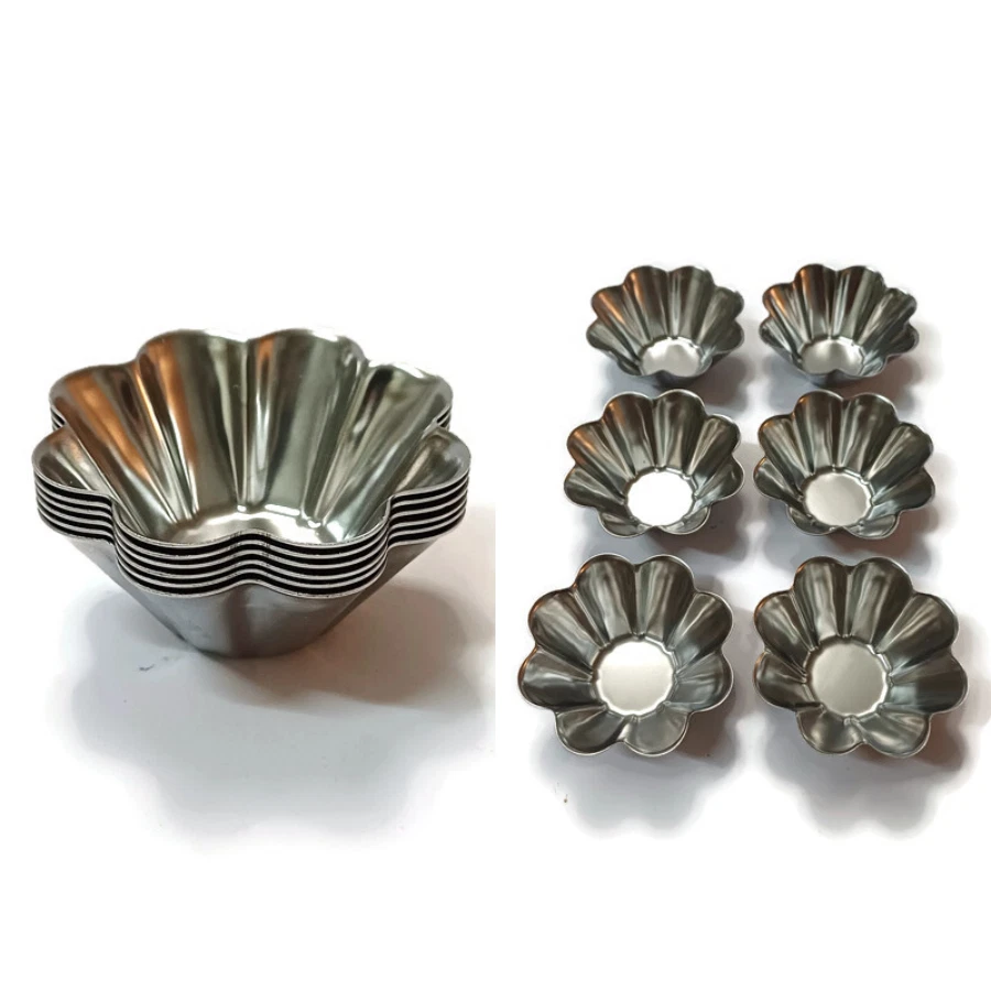 6PC Stainless Steel CUPCAKE Baking MOLD 6cm-Reusable Pie /Flan/Muffin/Tart
Opens in a new window or 