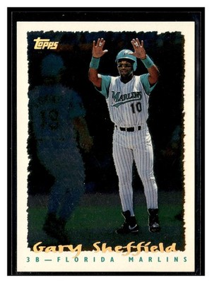 1995 Topps #236 Gary Sheffield CyberStats Spectralight