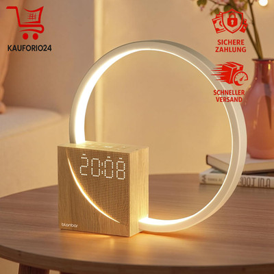 Nachttischlampe 10W Wake Up Licht USB Ladeanschlüsse Touch Dimmbar 3 Stufen für