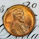 * 1925-P * SUPERB+ BLAZING RED GEM BU MS LINCOLN WHEAT PENNY * FROM COLLECTION