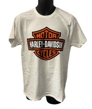 Harley Davidson Men's Bar  Shield Short Sleeve T-Shirt White 402915490