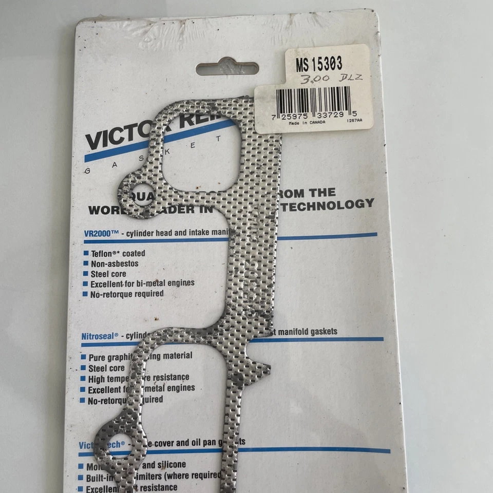 Прокладка выпускного коллектора Victor MS15303 Jeep CJ7, CJ5, Scrambler Pontiac - Изображение 2 из 4