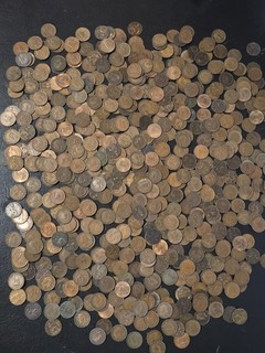 British Farthing Coins Job Lot 1.7 Kg Edward VII George V VI