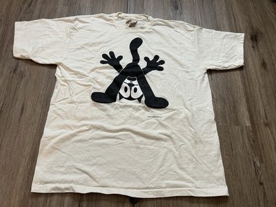Vintage Felix The Cat Graphique De France White Single Stitch Tee Shirt XL