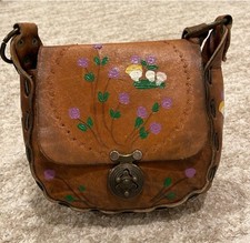 70's Boho/Hippie Tooled Leather Purse