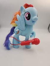 Hasbro My Little Pony MLP Singing Rainbow Dash Microphone Figure Toy Works