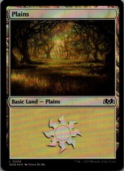 Plains #268 Foil Wilds of Eldraine MTG