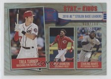 2019 Big League Stat Kings Rainbow Foil 39/100 Starling Marte Billy Hamilton hg6
