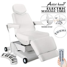 White 4 Motor Full Electric Medical Aesthetic Dental Chair Facial Beauty Spa Bed
