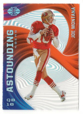 Joe Montana 2020 Panini Illusions Astounding Orange #17 Insert Card