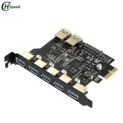 Usb3.2 Extended Card 7 Ports Adapter Card 5 Ports + 19pin Front Main Control D72