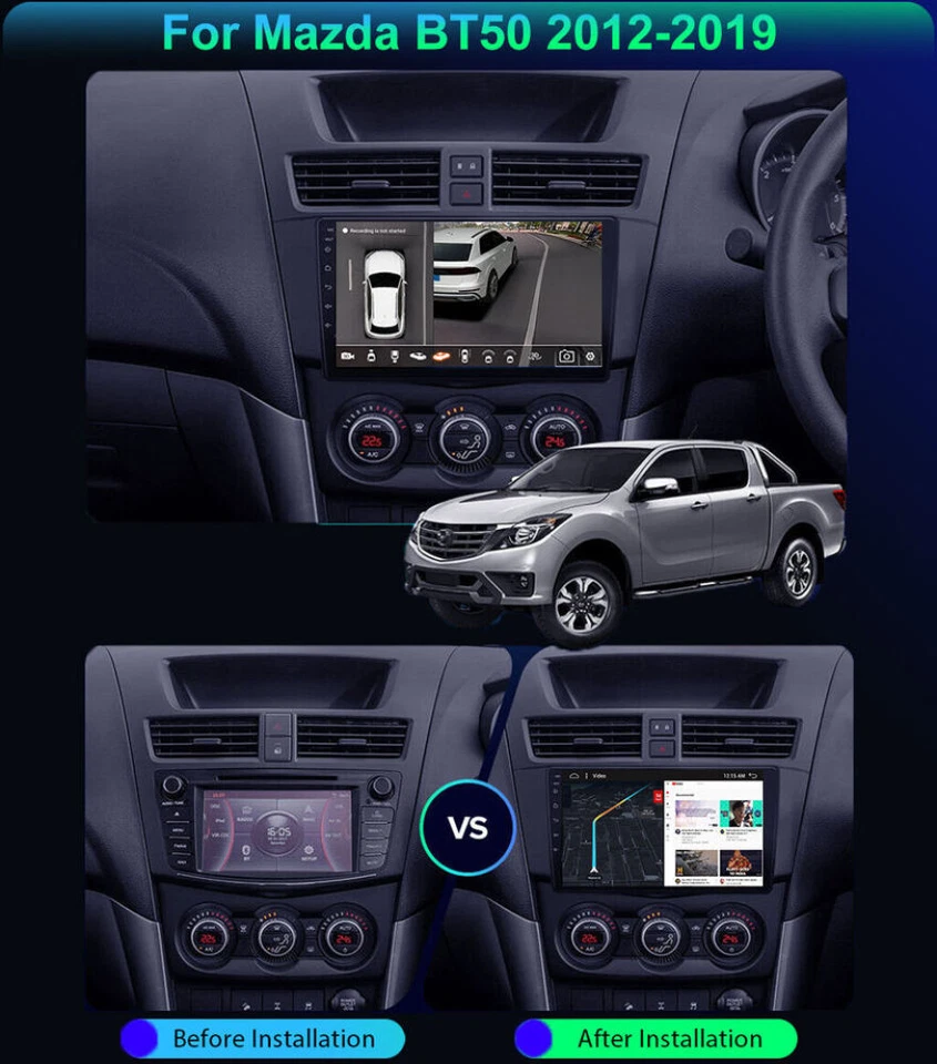 6+128GB FOR MAZDA BT50 2012-2019 ANDROID 15 CAR STEREO RADIO GPS RDS HEAD UNIT - image 2 of 4