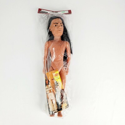 Vtg 1995 Fibre-Craft 15'' Chief Doll with Bonus Beading Kit Factory Sealed 3211