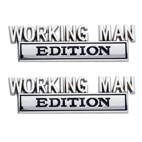 2x Old Man Edition Auto Embleme - 3D Metall Aufkleber Wasserdicht Für Auto & SUV