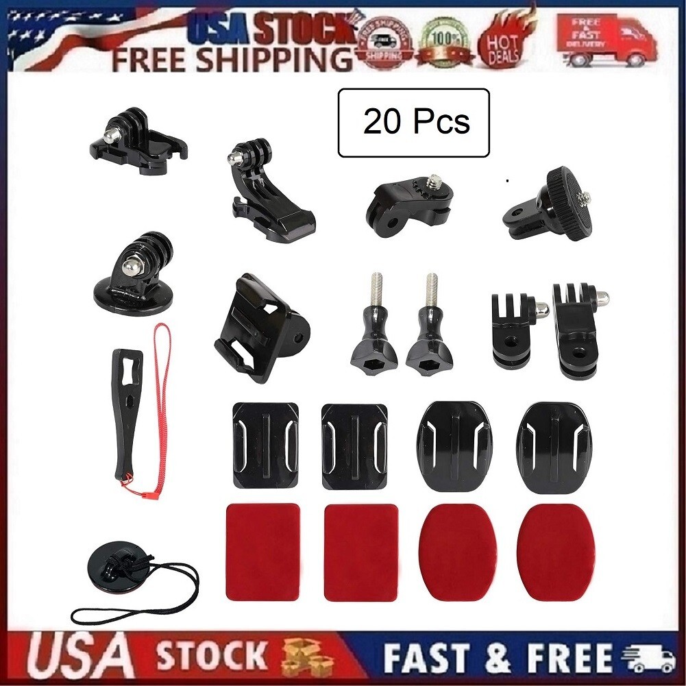 GoPro Hero 12 11 10 9 8 7 6 5 Accessory Kit with Mounts-image