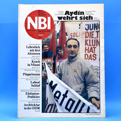 DDR NBI 16 1987 Zirkus Aeros Holiday on Ice Quedlinburg Sondershausen EAW A