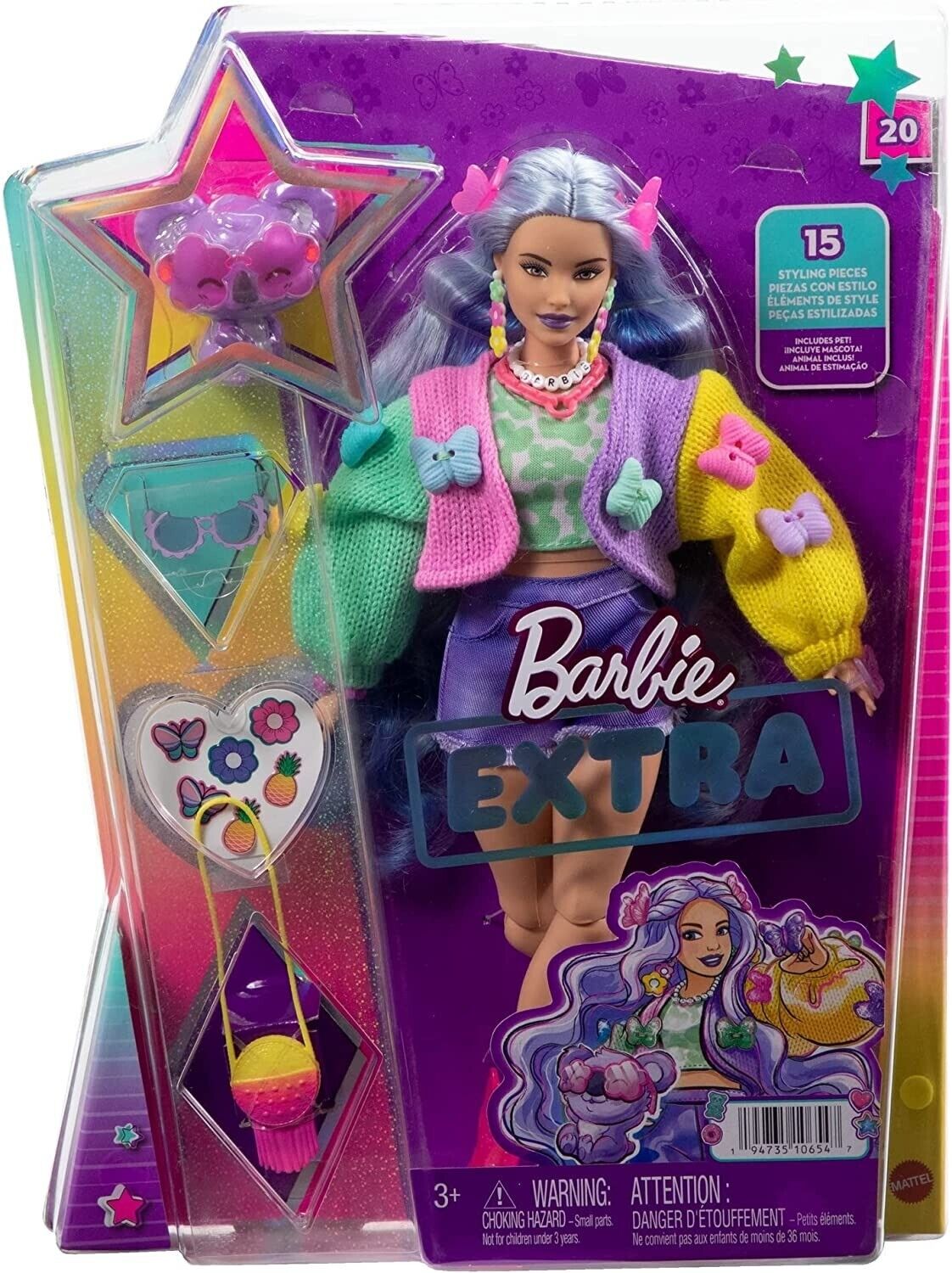 Barbie Extra Kit Roupas e Acessorios com Pet - Mattel