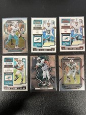 Dolphins Lot of Six Prizm Contenders Mosaic- Wilkins Hill Claypool Taylor Thomas