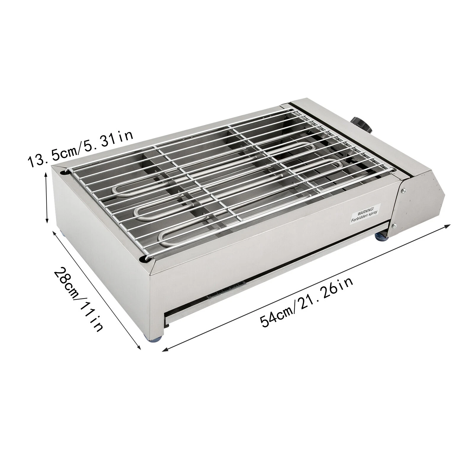 BBQ Grill, Heat Control Electric Portable Barbecue Oven Grill, Electric Griller