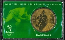 2000 Australian Last Bronze $5 Coin Baseball Sydney Olympics Commemorative issue