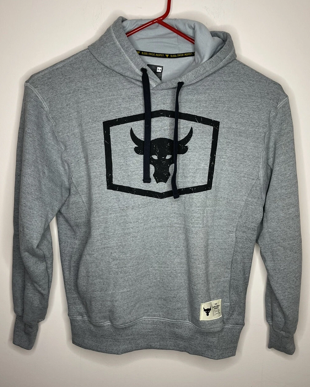 Under Armour Project Rock Mens Hoodie Gray Size Large 1346067-011 NWT