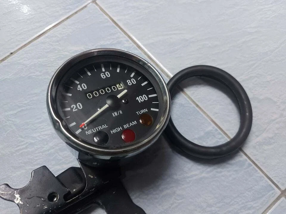 KAWASAKI 1973-75 MC1-MC1M-KM90-KE100-G4-G5 CONJUNTO DE VELOCÍMETRO NOS JAPÓN 25001-069 Foto 3 de 4