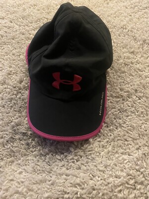 Under armour Hat Cap Womens One Size Coldblack Pink Adjustable *1