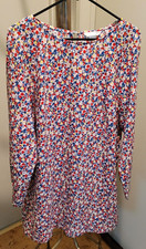 H&M 3/4 Sleeve Shift Floral Dresses for Women (Size M)