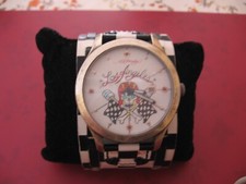 Herren Quarz Armbanduhr Ed Hardy für Petrolheads