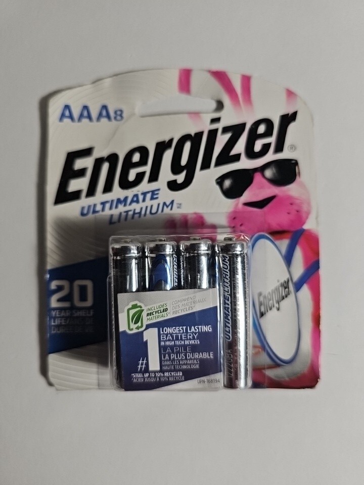 Energizer Ultimate Lithium AAA 8 Pack Long-Lasting Expires 2041+-image
