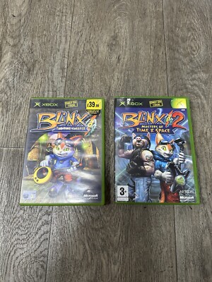 Blinx 1 und 2 Original Xbox Spiele *nicht getestet - hat Kratzer*