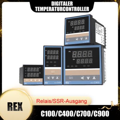 REX-C100/C400/C700/C900 PID Digitaler Temperaturcontroller Relais/SSR-Ausgang