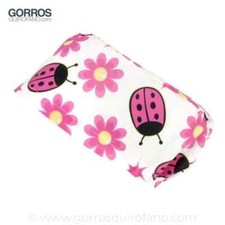50-PACK Pink Ladybugs Flowers Adjustable Surgical Cap Scrub Hat Chemo *HANDMADE*