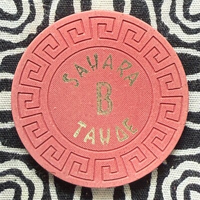 Sahara Tahoe B Roulette NCV  Las Vegas, Nevada Gaming Poker Casino Chip V611